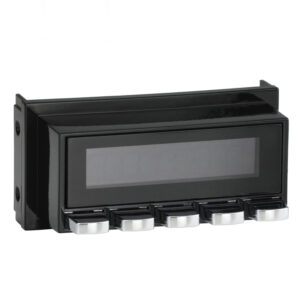 RETROSOUND Displayeinheit schwarz mit verchromten Tasten