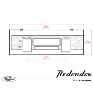 Alternative view of RETROSOUND Einbaublende für Redondo RT Dodge Coronet und Plymouth GTX