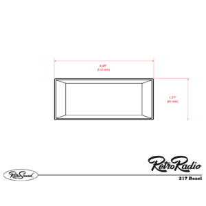 Alternative view of RETROSOUND Einbaurahmen, schwarz