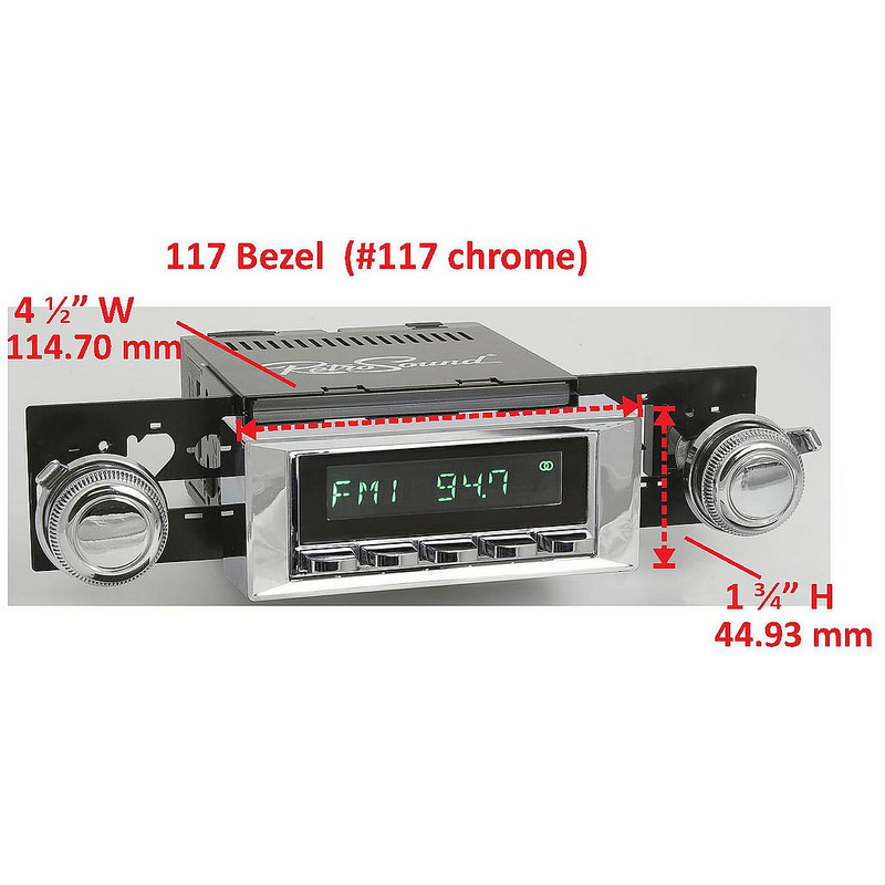 RETROSOUND Einbaurahmen, verchromt – Bild 3