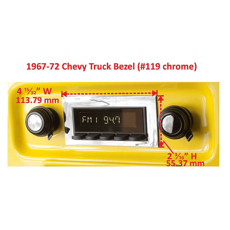 RETROSOUND Einbaurahmen, verchromt – Bild 3