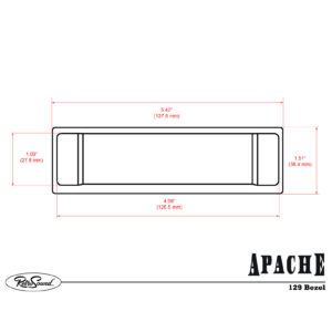 Alternative view of RETROSOUND Einbaurahmen, verchromt für "Apache" Autoradio