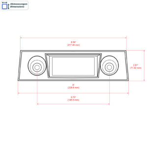 Alternative view of RETROSOUND Frontblende - "Black" 1967-68 Camaro/Firebird