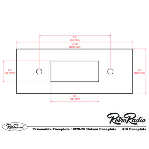 Alternative view of RETROSOUND Frontblende "Universal"