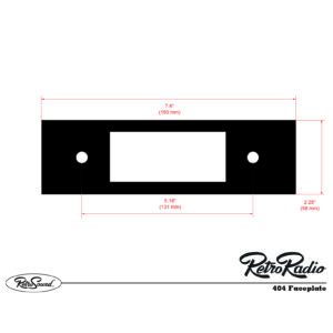 Alternative view of RETROSOUND Frontblende - "Universal" aus Metall