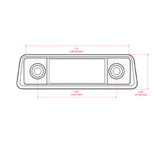Alternative view of RETROSOUND Frontblende - "Wolfsburg all chrome"