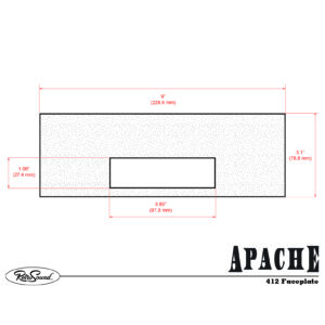 Alternative view of RETROSOUND Frontblende für Displayeinheit "Model Apache", schwarz