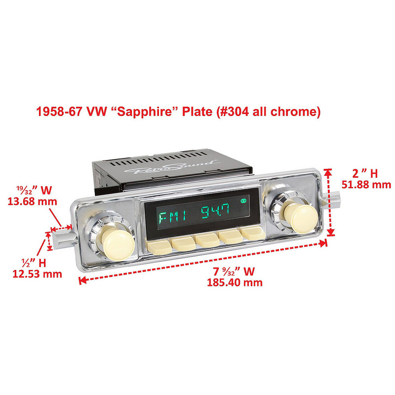 RETROSOUND Frontblende für VW Käfer 1958-1967 – Bild 5