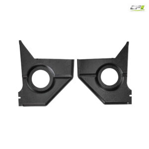RETROSOUND Kickpanels für FORD Mustang 1967-68 (Kein Cabrio), schwarz ohne Lautsprecher