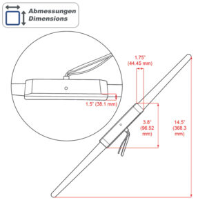 Alternative view of RETROSOUND Radio Fensterklebeantenne (UKW)