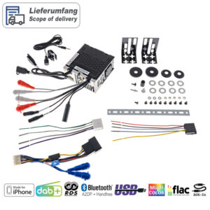 Alternative view of _RETROSOUND Radiomodul (UKW/DAB+/BT/USB) inklusive Einbaumaterial und Verkabelung