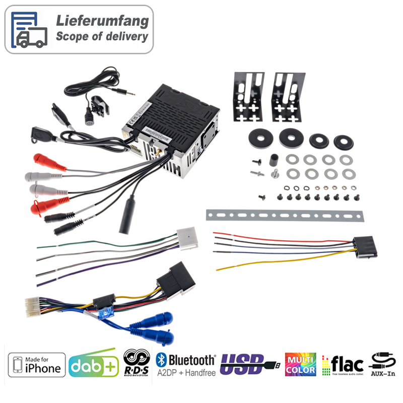 _RETROSOUND Radiomodul (UKW/DAB+/BT/USB) inklusive Einbaumaterial und Verkabelung – Bild 2