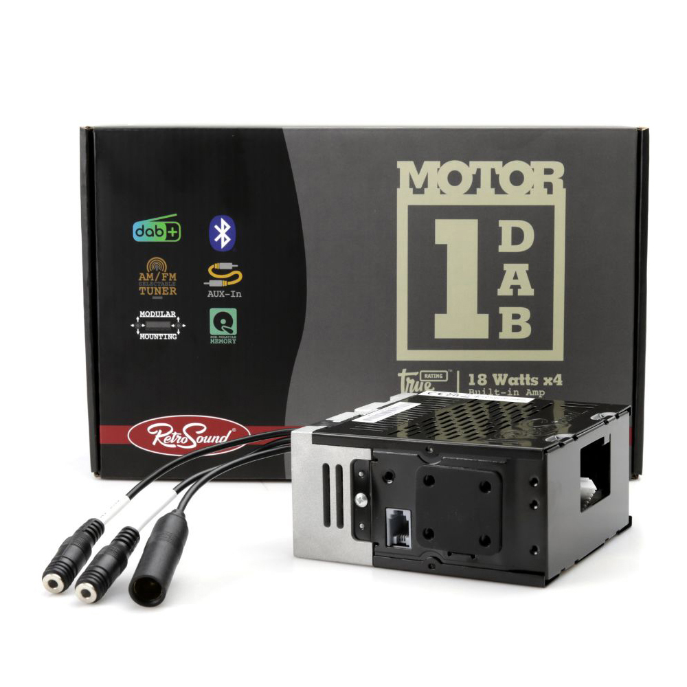 RETROSOUND Radiomodul (UKW/DAB+/BT) inklusive Einbaumaterial und Verkabelung
