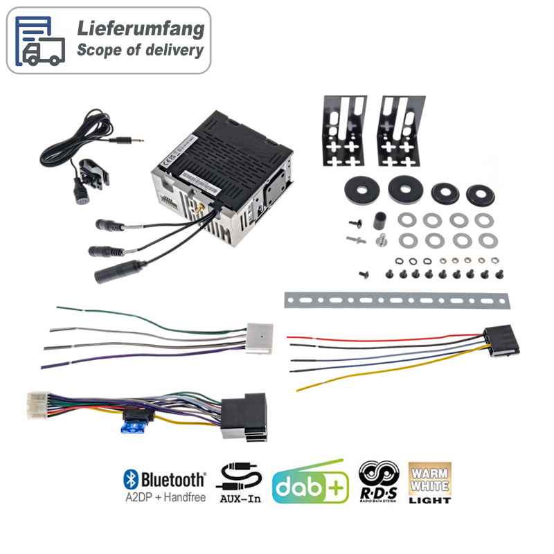 RETROSOUND Radiomodul (UKW/DAB+/BT) inklusive Einbaumaterial und Verkabelung – Bild 2