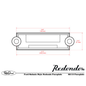 Alternative view of RETROSOUND Redondo Faceplate 1963-65 Ford Galaxie