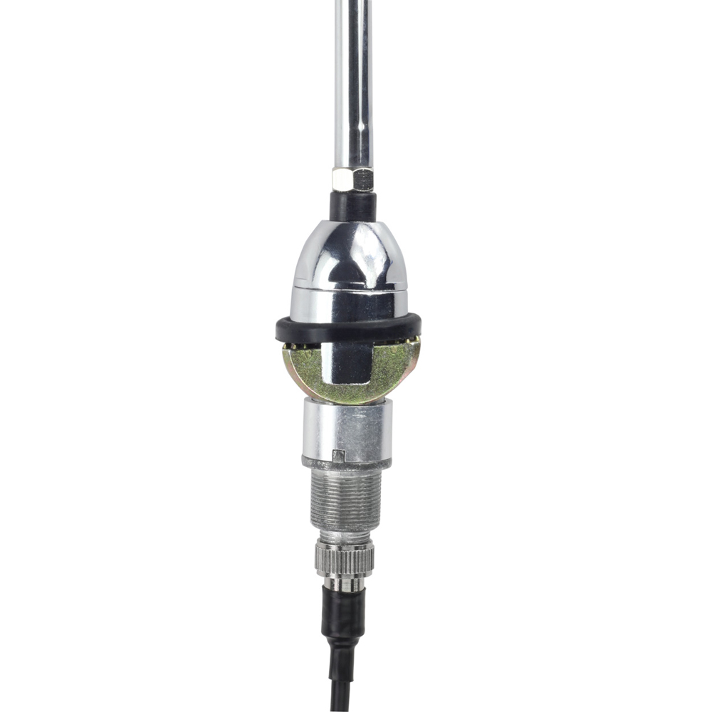 RETROSOUND Teleskopantenne, verchromtes Messing, Frontmontage – Bild 2