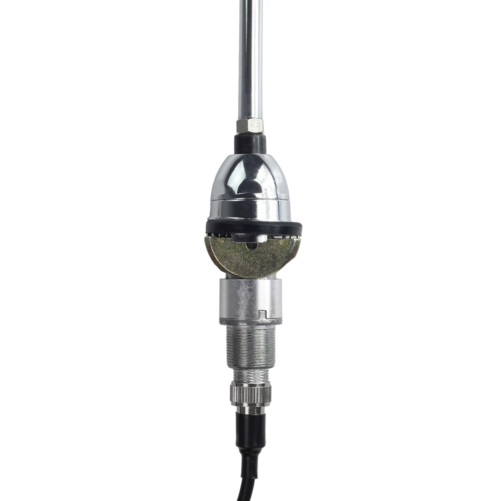 RETROSOUND Teleskopantenne, verchromtes Messing, Frontmontage – Bild 2