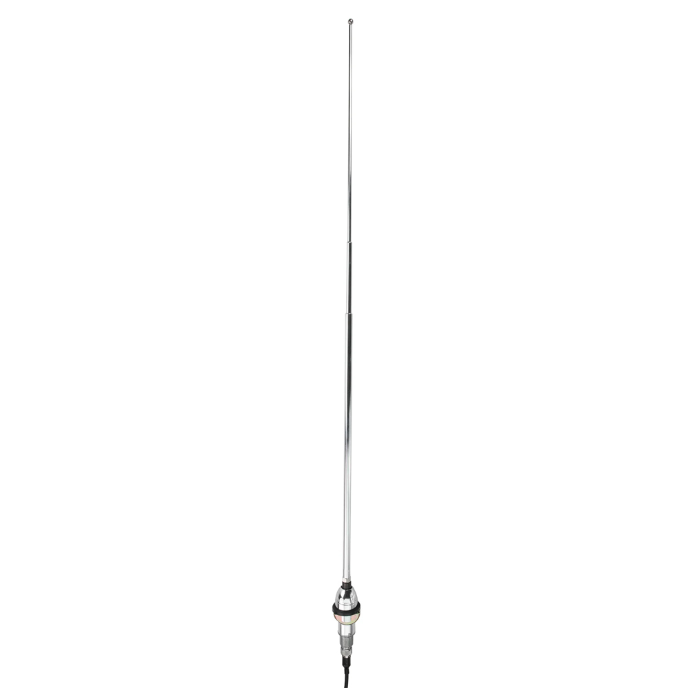RETROSOUND Teleskopantenne, verchromtes Messing, Frontmontage