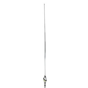 RETROSOUND Teleskopantenne, verchromtes Messing, Frontmontage
