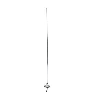 RETROSOUND Teleskopantenne, verchromtes Messing, ovaler Fuss