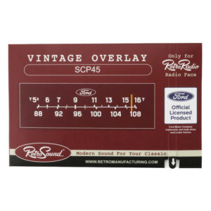 RETROSOUND bedrucktes Displayschutzglas, für "Ford", 3er Set