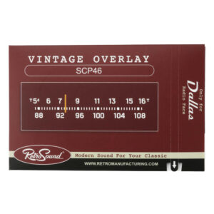 RETROSOUND bedrucktes Displayschutzglas, für "Radio Dallas", 3er Set