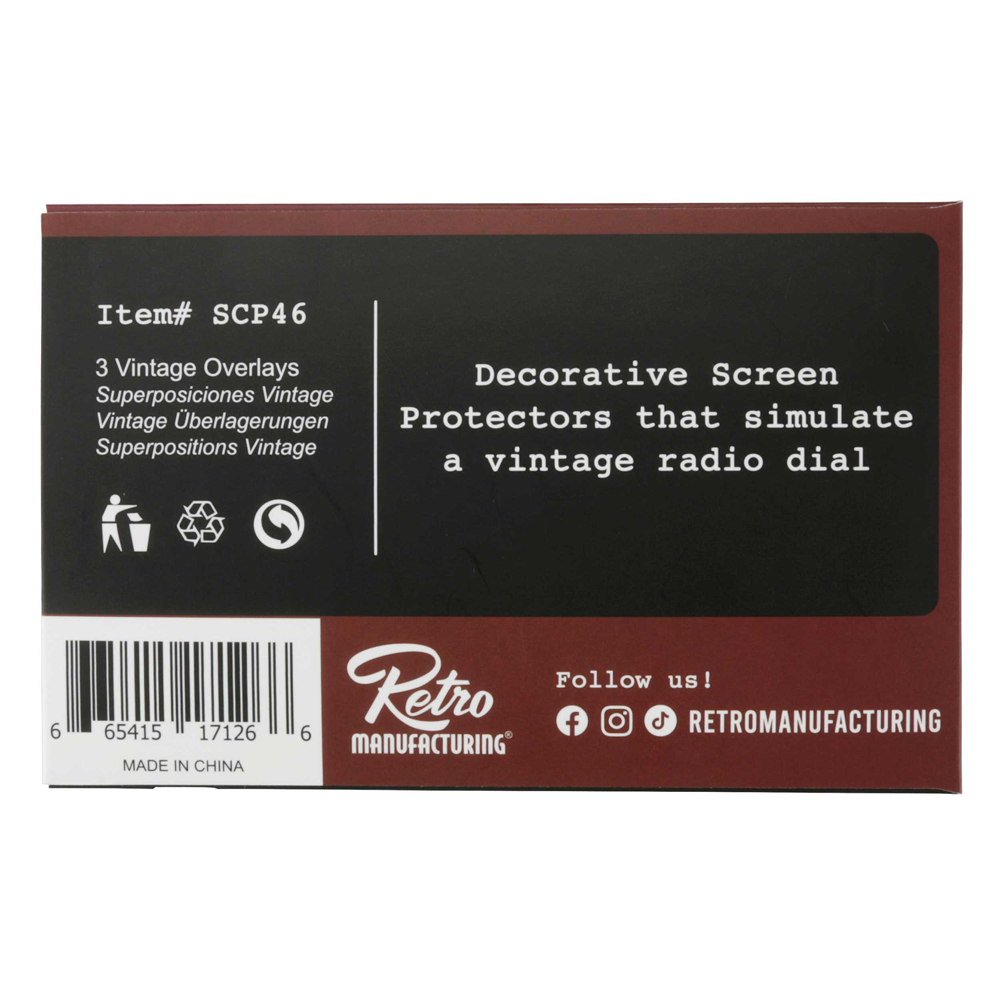 RETROSOUND bedrucktes Displayschutzglas, für "Radio Dallas", 3er Set – Bild 6