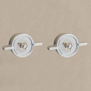 Alternative view of RETROSOUND hinterer Bedienring, Kunststoff verchromt