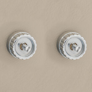 Alternative view of RETROSOUND hinterer Bedienring, Kunststoff verchromt