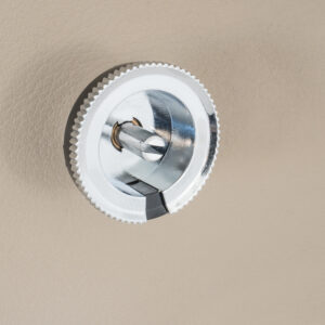 RETROSOUND hinterer Bedienring, Kunststoff, verchromt mit schwarzer Markierung