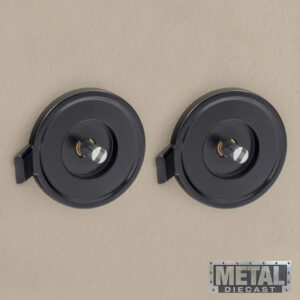 Alternative view of RETROSOUND hinterer Bedienring, Metall, schwarz lackiert