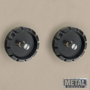 Alternative view of RETROSOUND hinterer Bedienring, Metall, schwarz lackiert