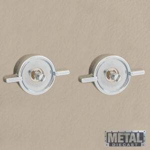 Alternative view of RETROSOUND hinterer Bedienring, Metall, verchromt