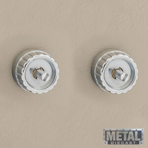 Alternative view of RETROSOUND hinterer Bedienring, Metall, verchromt