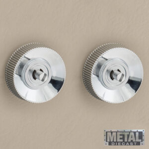 Alternative view of RETROSOUND hinterer Bedienring, Metall, verchromt