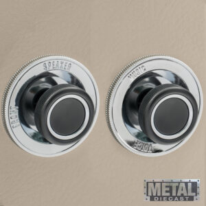 Alternative view of RETROSOUND hinterer Bedienring, Metall, verchromt