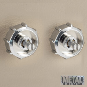 Alternative view of RETROSOUND hinterer Bedienring, Metall, verchromt