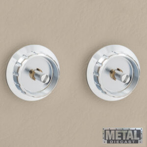 Alternative view of RETROSOUND hinterer Bedienring, Metall, verchromt