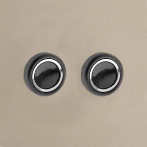 Alternative view of RETROSOUND vorderer Bedienknopf, Kunststoff, schwarz