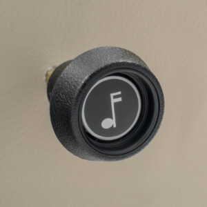 RETROSOUND vorderer Bedienknopf, Kunststoff, schwarz