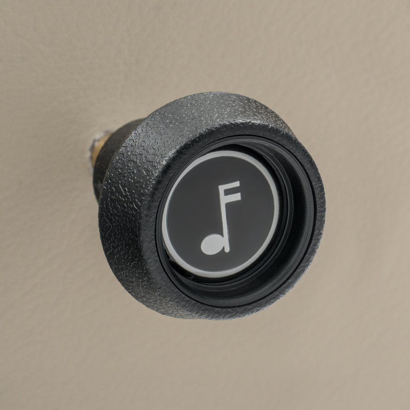 RETROSOUND vorderer Bedienknopf, Kunststoff, schwarz