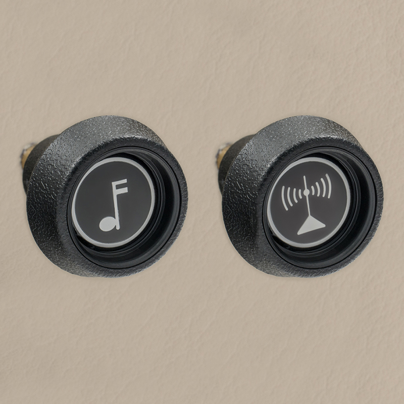 RETROSOUND vorderer Bedienknopf, Kunststoff, schwarz – Bild 2