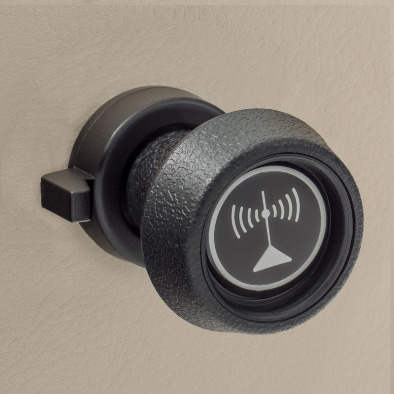 RETROSOUND vorderer Bedienknopf, Kunststoff, schwarz – Bild 3