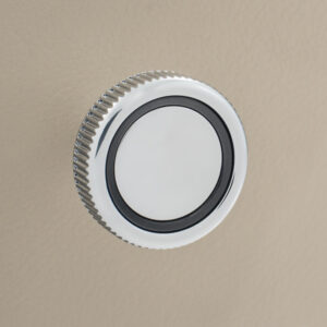 RETROSOUND vorderer Bedienknopf, Kunststoff, verchromt