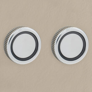 Alternative view of RETROSOUND vorderer Bedienknopf, Kunststoff, verchromt