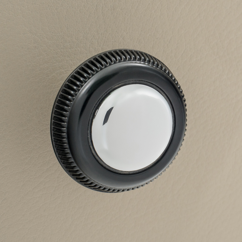 RETROSOUND vorderer Bedienknopf, Kunststoff, verchromt