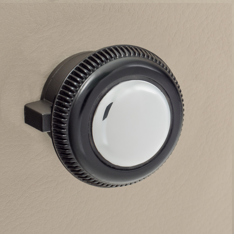 RETROSOUND vorderer Bedienknopf, Kunststoff, verchromt – Bild 3