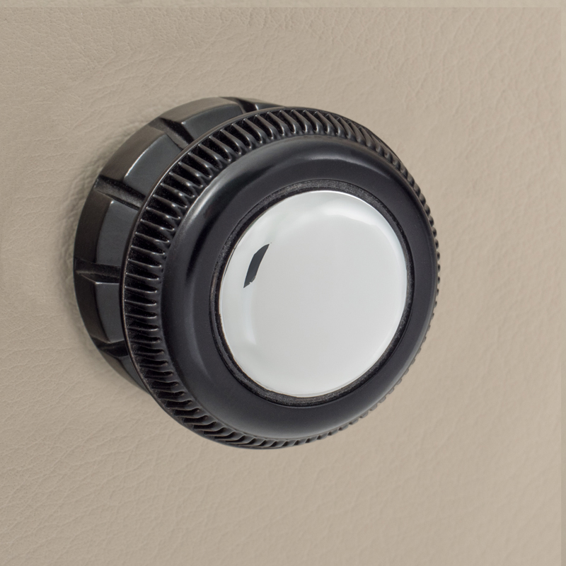 RETROSOUND vorderer Bedienknopf, Kunststoff, verchromt – Bild 4