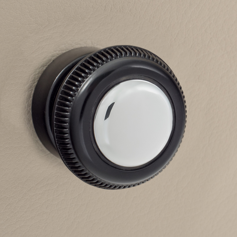 RETROSOUND vorderer Bedienknopf, Kunststoff, verchromt – Bild 5