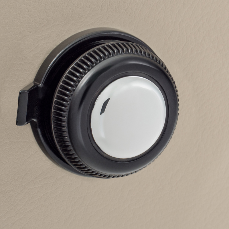 RETROSOUND vorderer Bedienknopf, Kunststoff, verchromt – Bild 6